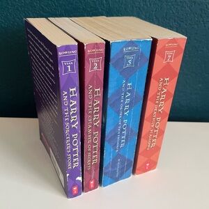 Harry Potter Paperback Books 1,2,5,7